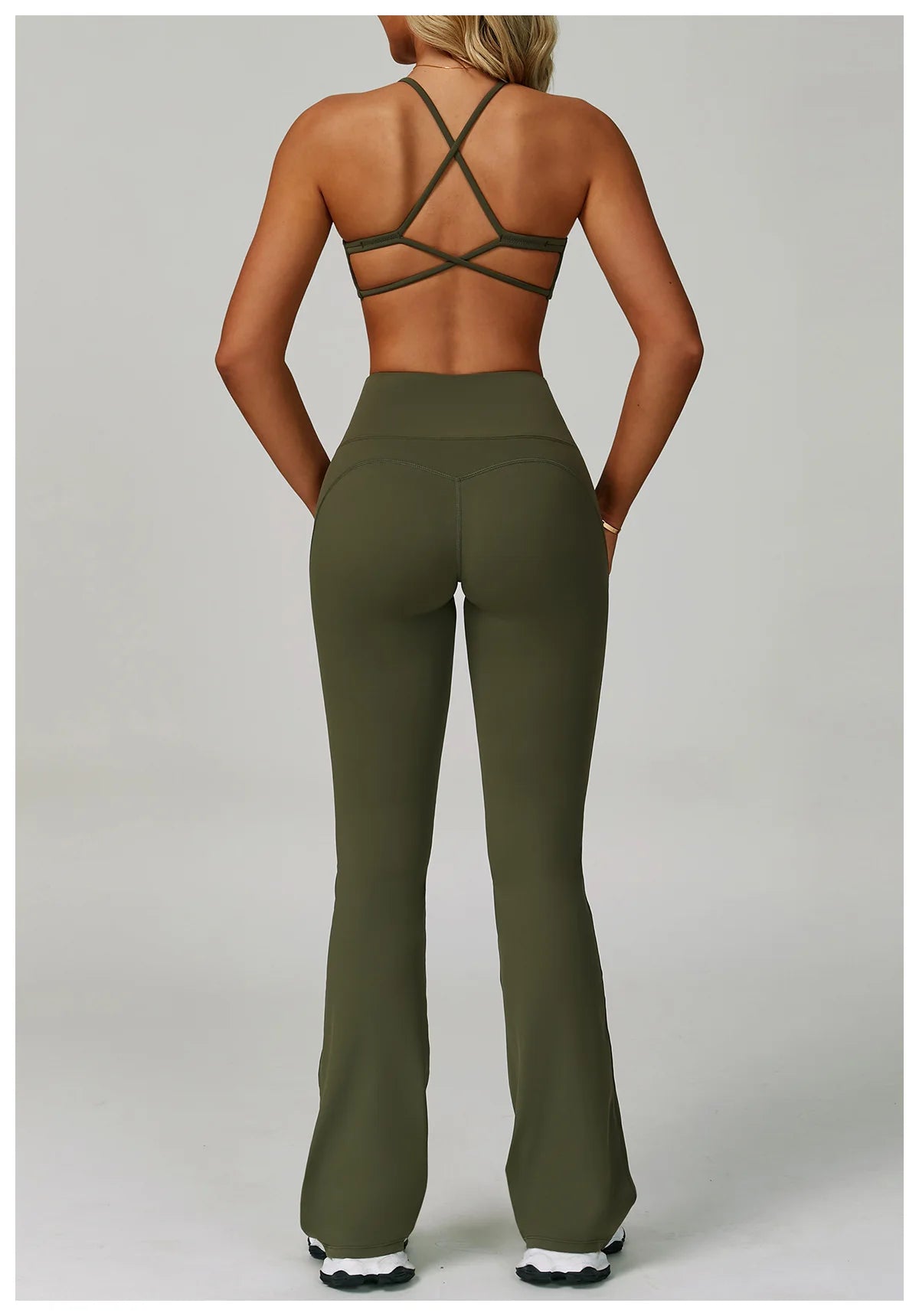 Yoga Set Women's Sportswear Yoga Suit Sports Top High Waist Leggings Two Piece Workout Clothes Fitness Gym Sets Athletic Wear