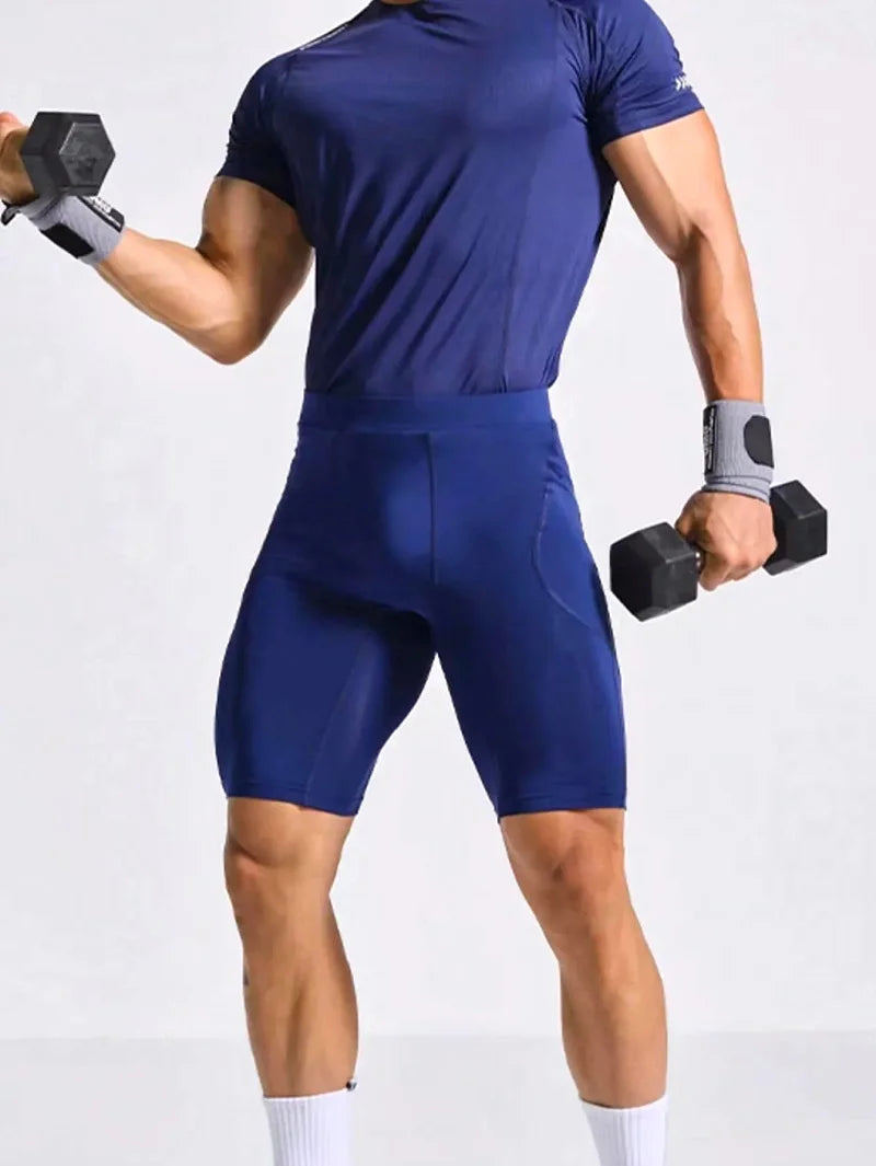 Men’s Compression Gym Shorts & Running Leggings – Quick-Dry Athletic Training Tights