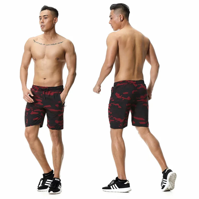 Men’s Quick-Dry Sports Shorts – Lightweight Running & Gym Shorts with Zipper Pockets