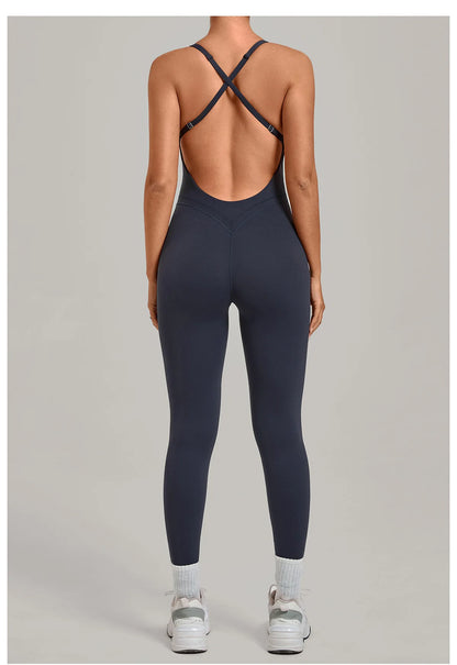 Women’s 2-Piece Gym Set – Padded Sports Bra & High-Waist Leggings Workout Outfit
