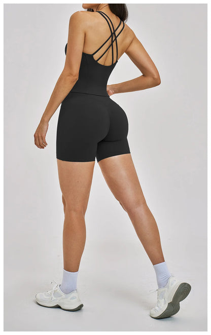 Women’s 2PCS Yoga Set – High Waist Leggings & Sports Bra Gym Workout Outfit