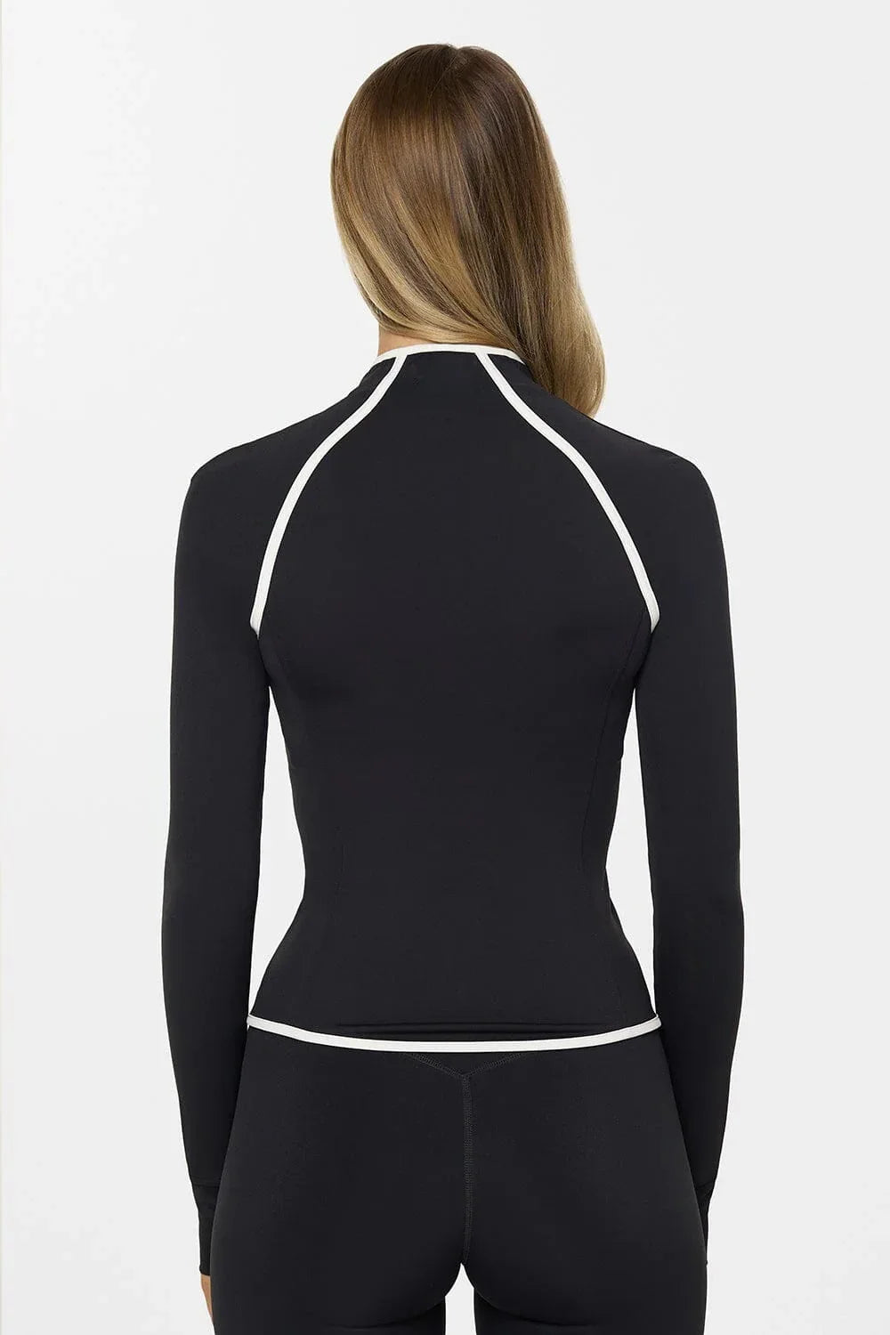Seamless Zip Jacket Set for Women – Body Sculpting Yoga & Gym Outfit