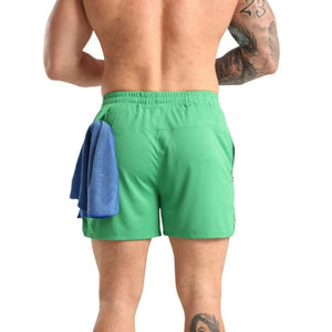 Men’s Quick Dry Gym Shorts with Pockets – Breathable Running & Training Fitness Shorts