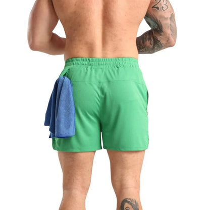 Men’s Quick Dry Gym Shorts with Pockets – Breathable Running & Training Fitness Shorts