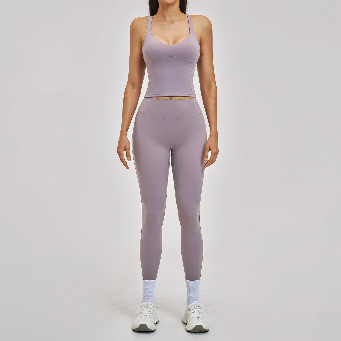 Women’s 2PCS Yoga Set – High Waist Leggings & Sports Bra Gym Workout Outfit
