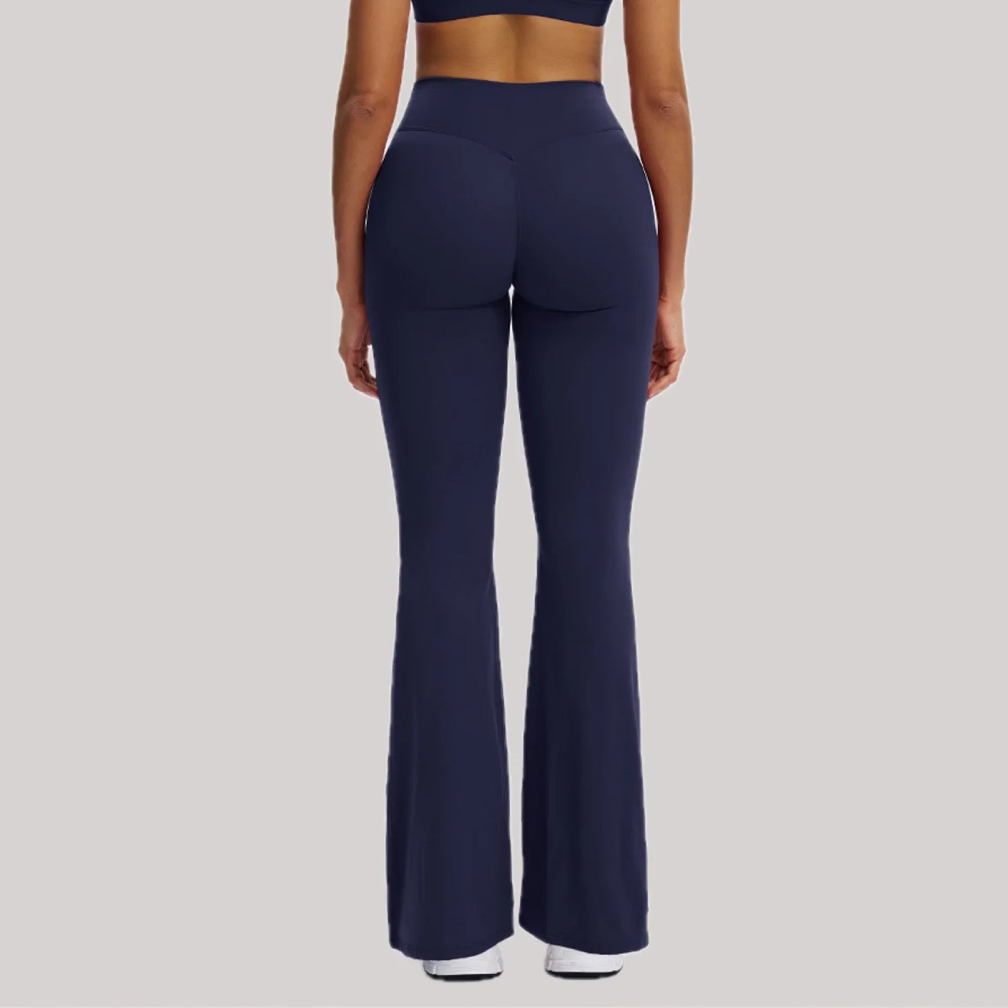High-Waisted Flare Yoga Pants – Sculpting Push-Up Bell Bottom Leggings