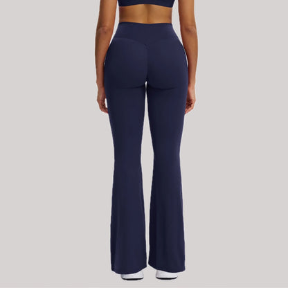 High-Waisted Flare Yoga Pants – Sculpting Push-Up Bell Bottom Leggings