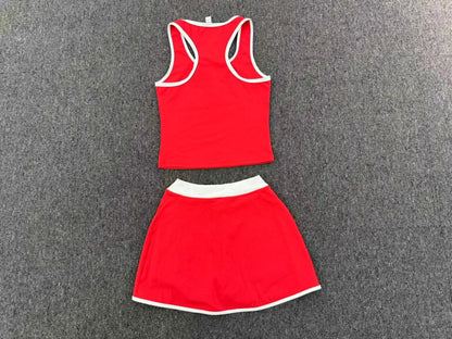 Women’s Athletic Skirt Set – Breathable Quick-Dry Tennis, Yoga & Running Outfit