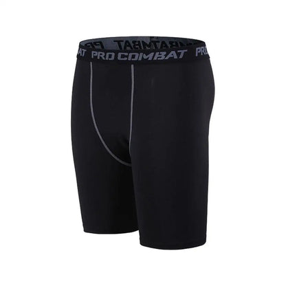 Men’s 2-in-1 Gym Shorts with Compression Tights – Bodybuilding Workout Training Shorts