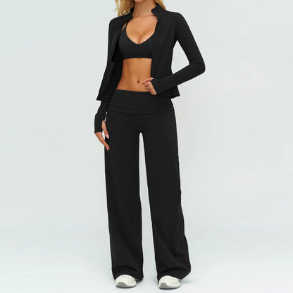 Women's Loose Fit Sportswear Set – Breathable Gym Clothes for Yoga & Outdoor Sports