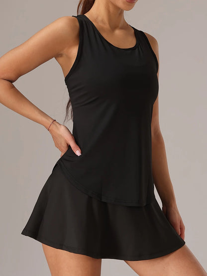 Women’s Performance Mesh Workout Tank – Sleeveless Gym, Tennis & Training Top