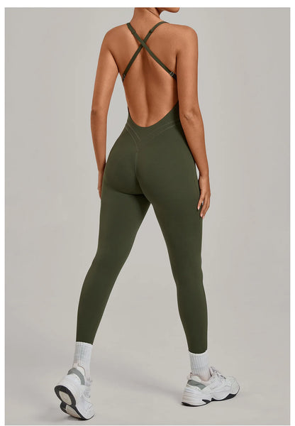 Women’s 2-Piece Gym Set – Padded Sports Bra & High-Waist Leggings Workout Outfit