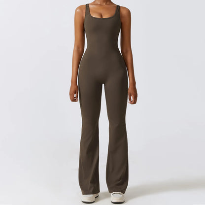 Women’s Seamless Fitness Jumpsuit – Stretch One-Piece Gym & Yoga Suit