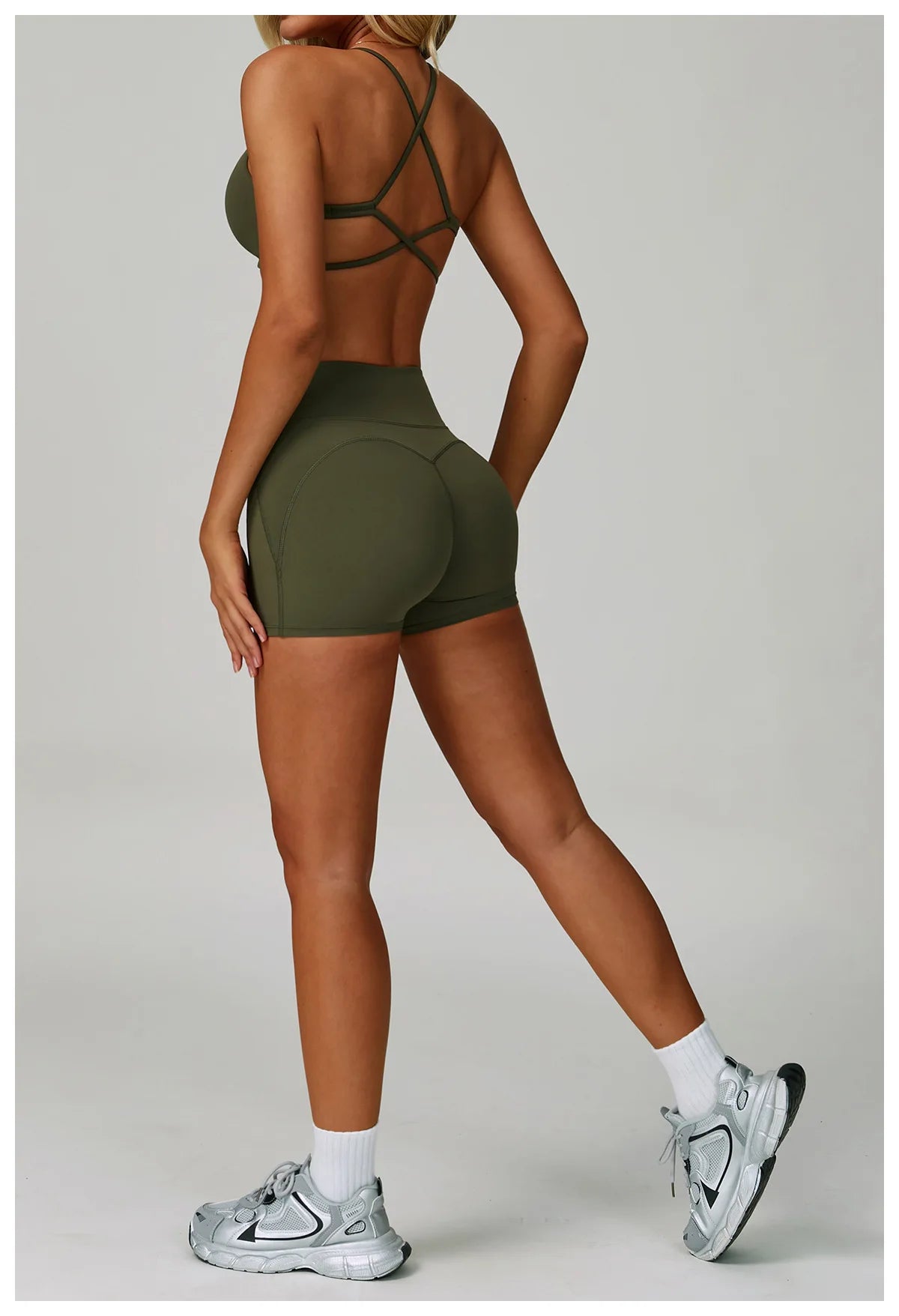 Yoga Set Women's Sportswear Yoga Suit Sports Top High Waist Leggings Two Piece Workout Clothes Fitness Gym Sets Athletic Wear