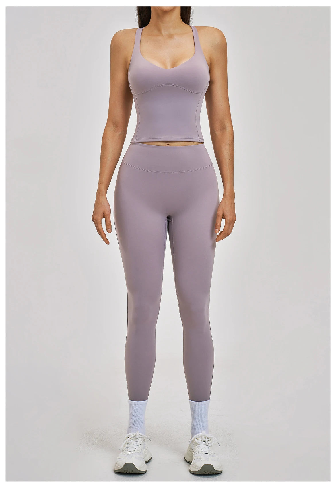 Women’s 2PCS Yoga Set – High Waist Leggings & Sports Bra Gym Workout Outfit