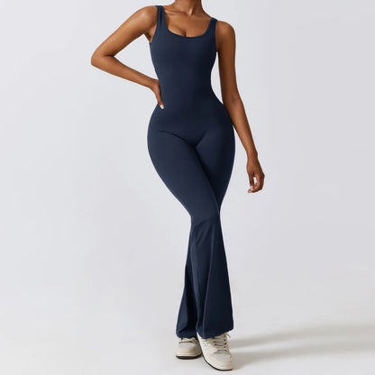 Women’s Seamless Fitness Jumpsuit – Stretch One-Piece Gym & Yoga Suit