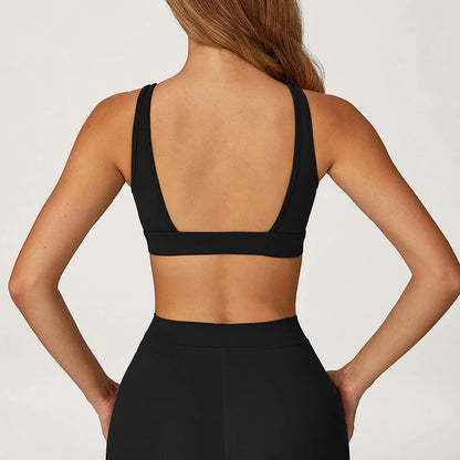 Women’s Push-Up Sports Bra – Breathable Gym & Yoga Top for Running & Training