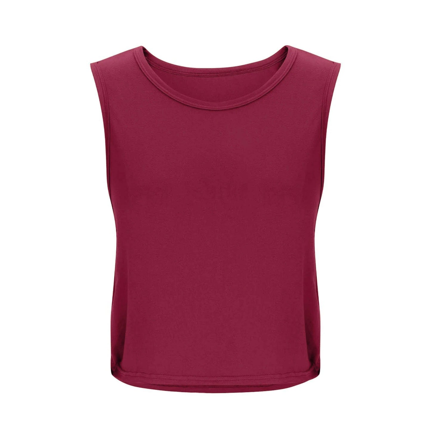 Women’s Sleeveless Breathable Workout Tank Top – Lightweight Yoga & Gym Crop Vest