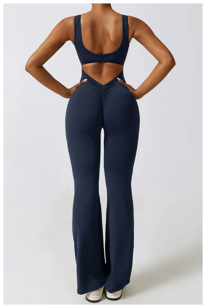 Women’s Seamless Fitness Jumpsuit – Stretch One-Piece Gym & Yoga Suit