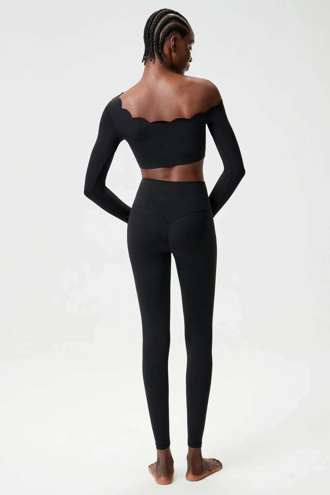Women’s High-Waist Workout Set – Seamless Gym & Fitness Outfit