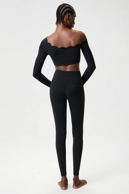 Women’s High-Waist Workout Set – Seamless Gym & Fitness Outfit