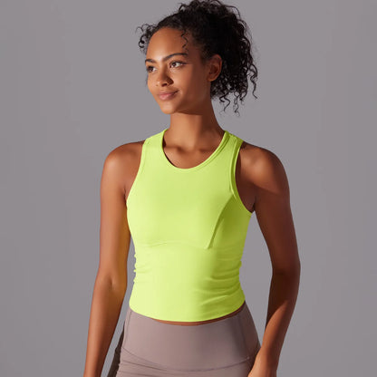 Women’s Sleeveless Gym Top – Slim Fit Quick-Dry Breathable Workout Vest