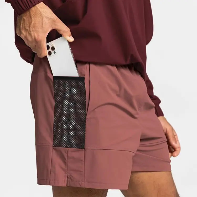 Men’s Performance Basketball Shorts – Quick-Dry Mesh Workout Shorts with Multi Pockets