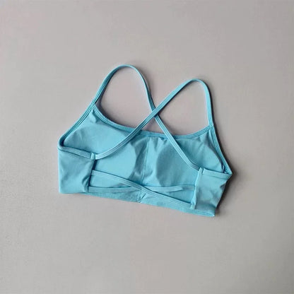 Women’s Cross Back Sports Bra – Shockproof, Breathable Gym & Yoga Activewear
