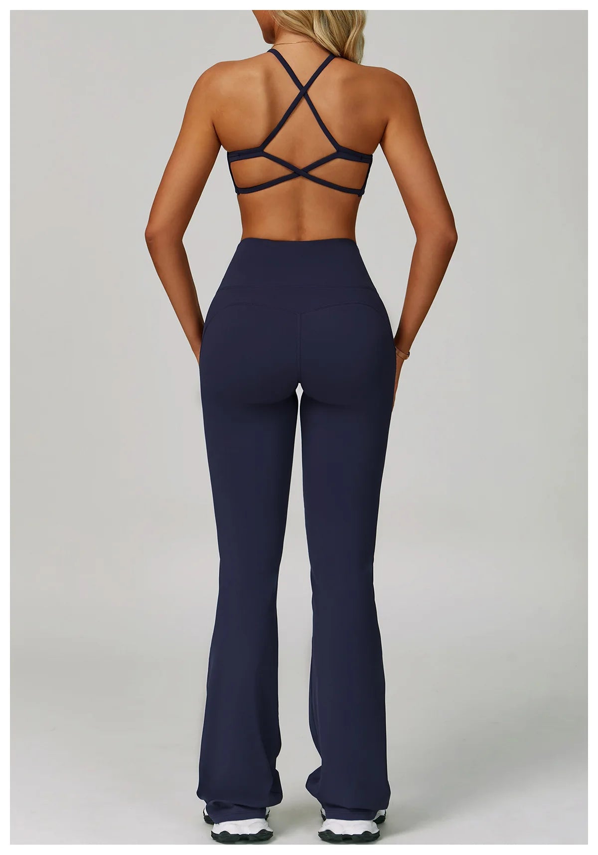 Yoga Set Women's Sportswear Yoga Suit Sports Top High Waist Leggings Two Piece Workout Clothes Fitness Gym Sets Athletic Wear