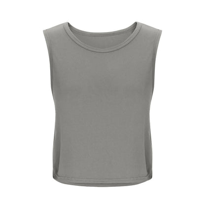 Women’s Sleeveless Breathable Workout Tank Top – Lightweight Yoga & Gym Crop Vest