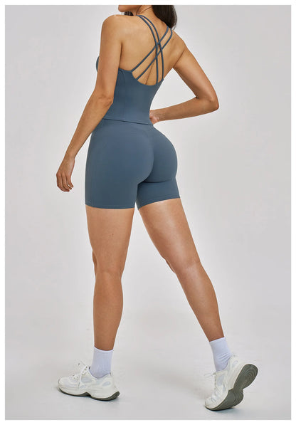 Women’s 2PCS Yoga Set – High Waist Leggings & Sports Bra Gym Workout Outfit