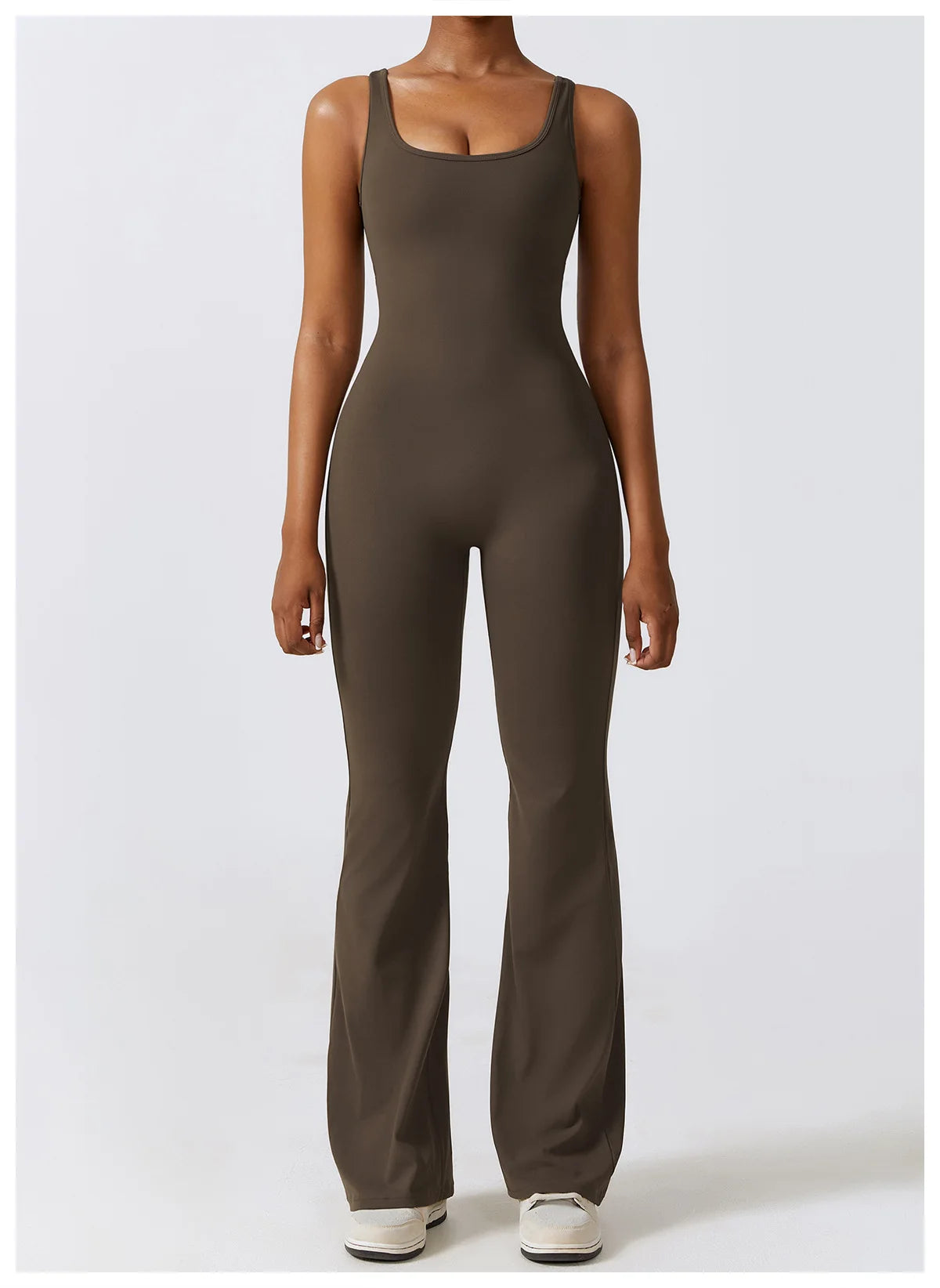 Women’s Seamless Fitness Jumpsuit – Stretch One-Piece Gym & Yoga Suit