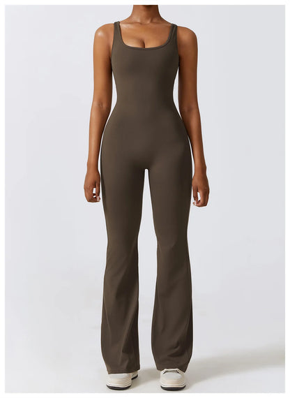 Women’s Seamless Fitness Jumpsuit – Stretch One-Piece Gym & Yoga Suit