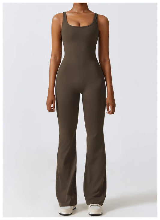 Women’s Seamless Fitness Jumpsuit – Stretch One-Piece Gym & Yoga Suit