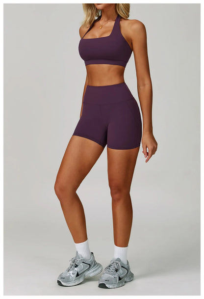 Yoga Set Women's Sportswear Yoga Suit Sports Top High Waist Leggings Two Piece Workout Clothes Fitness Gym Sets Athletic Wear