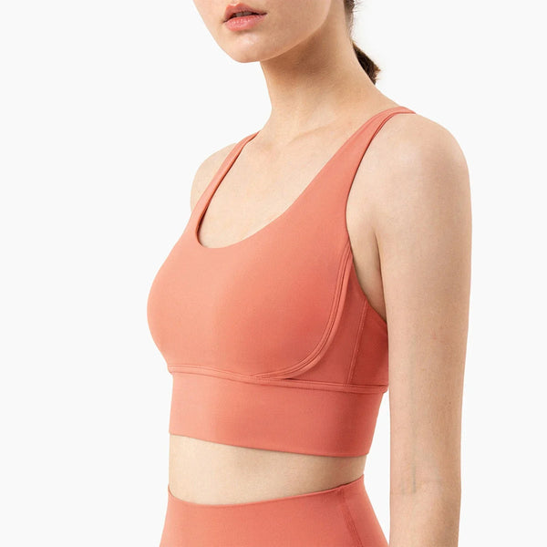 Cross Back Sports Bra for Women | Breathable Fitness & Yoga Top