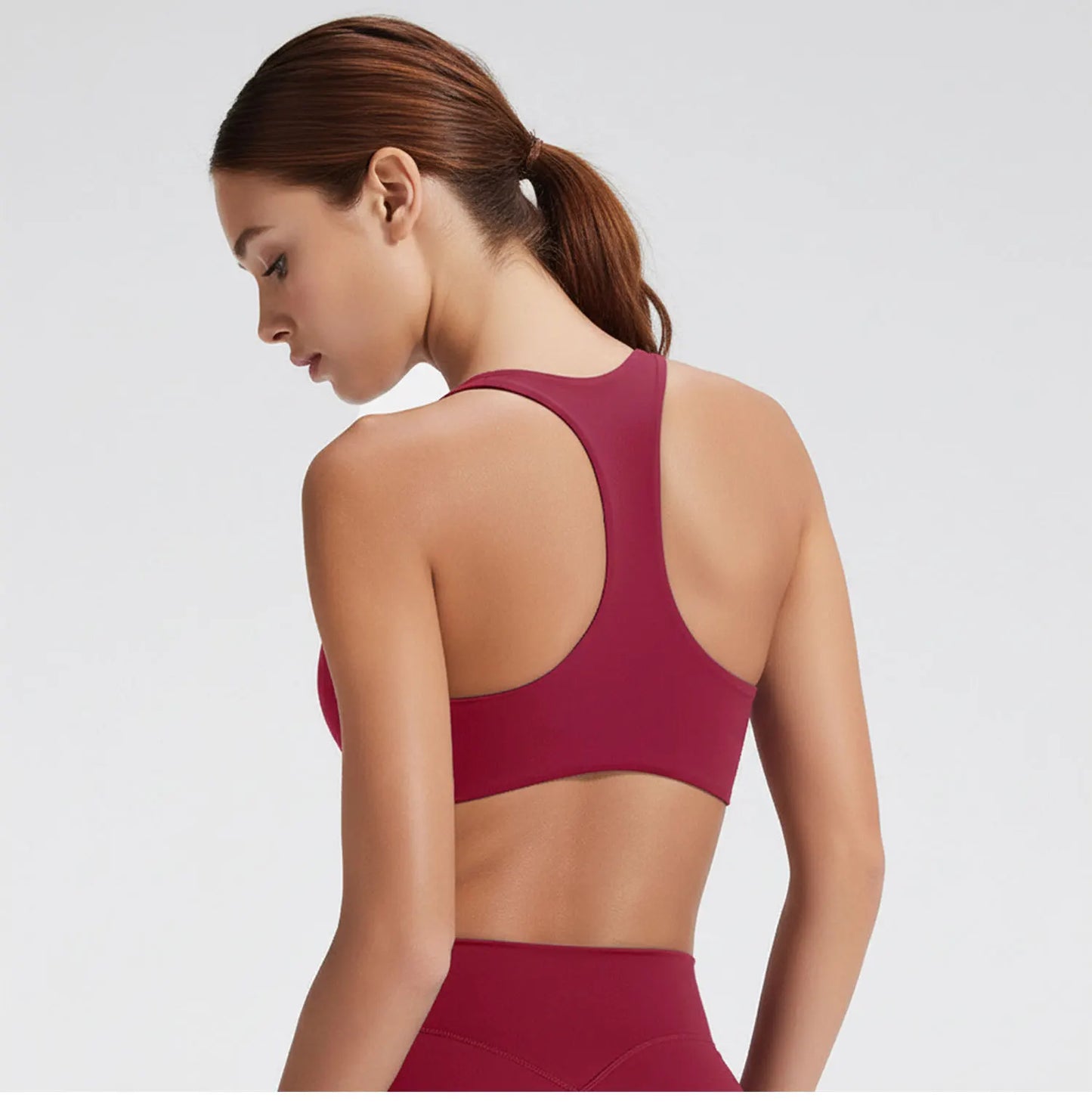 SoftMotion Y-Back Sports Bra – High Support Workout Top