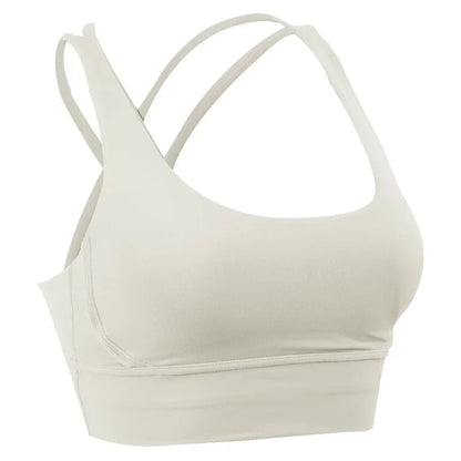 Cross Back Sports Bra for Women | Breathable Fitness & Yoga Top