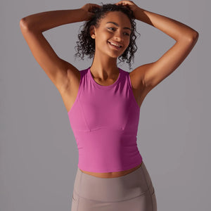Women’s Sleeveless Gym Top – Slim Fit Quick-Dry Breathable Workout Vest