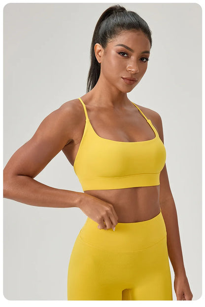 Seamless Sports Bra for Women | Stretchy Breathable Gym Crop Top