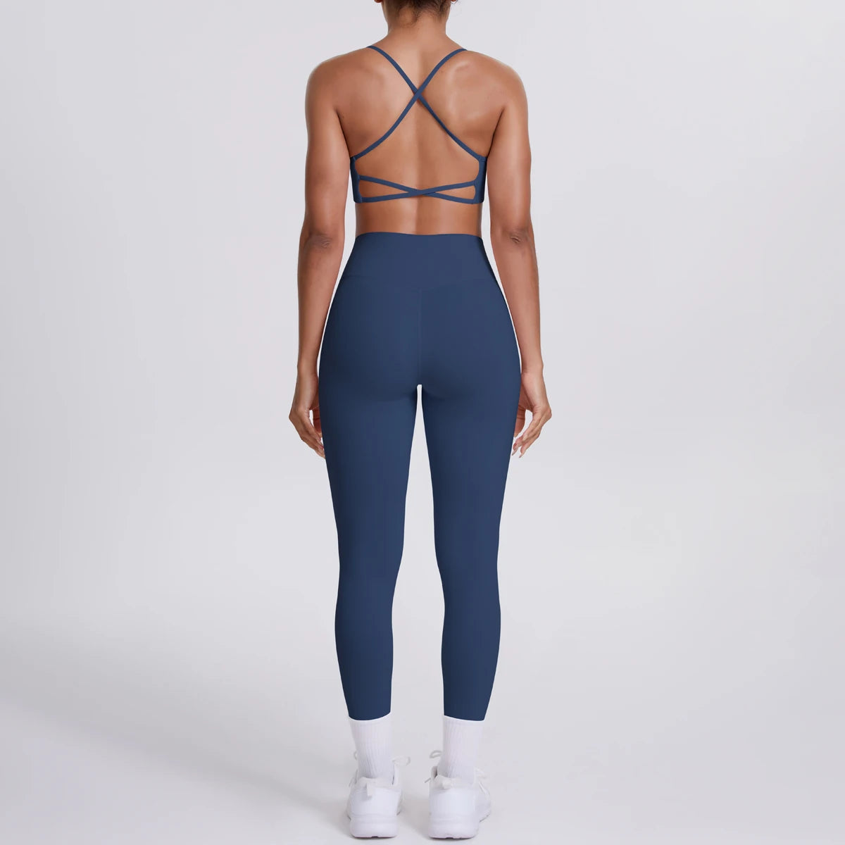 Yoga Suit Sports Set Gym Seamless High Impact Sports Bra Women's High Waist and Hips Tight Peach Buttocks Pants Womens Sportswea