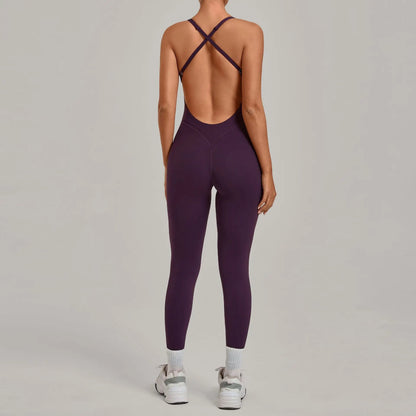 Women’s 2-Piece Gym Set – Padded Sports Bra & High-Waist Leggings Workout Outfit