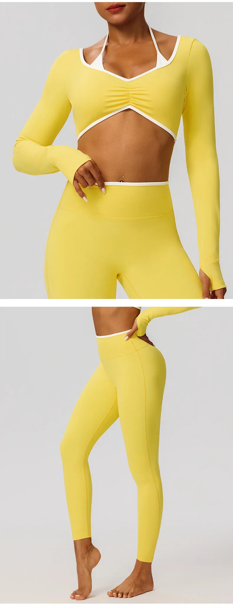 Women’s 2-Piece Gym Set – Padded Sports Bra & High-Waist Leggings | Yoga Activewear