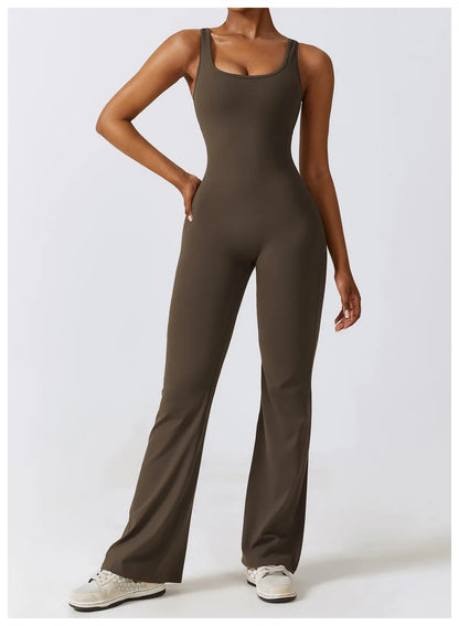 Women’s Seamless Fitness Jumpsuit – Stretch One-Piece Gym & Yoga Suit