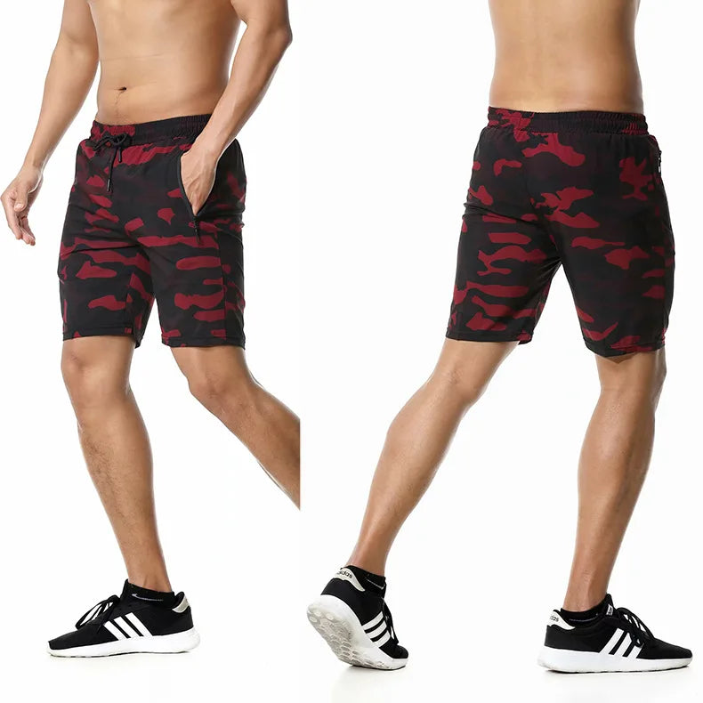 Men’s Quick-Dry Sports Shorts – Lightweight Running & Gym Shorts with Zipper Pockets