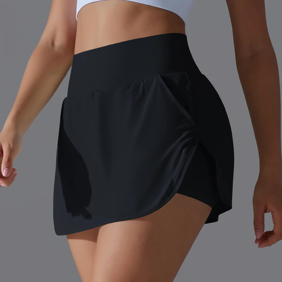 Women’s Athletic Tennis Skirt with Pockets – Built-In Shorts Skort