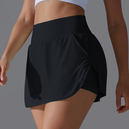 Women’s Athletic Tennis Skirt with Pockets – Built-In Shorts Skort