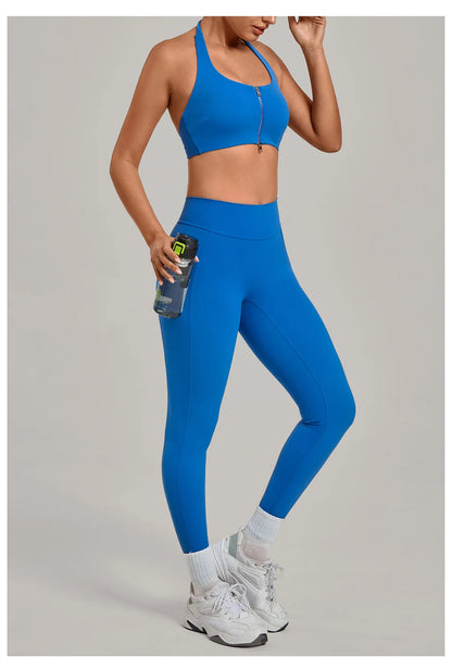 Women’s Push-Up Sports Bra & Leggings Set – High Waist Gym & Yoga Workout Outfit