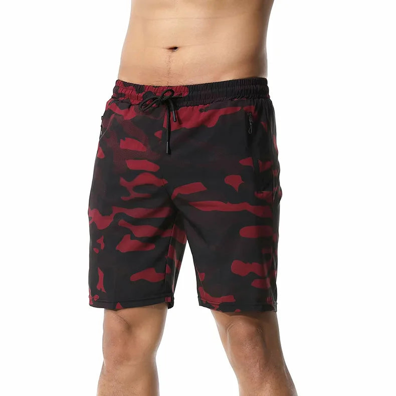 Men’s Quick-Dry Sports Shorts – Lightweight Running & Gym Shorts with Zipper Pockets