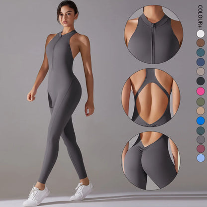 Women’s Tummy Control Push-Up Sports Bodysuit